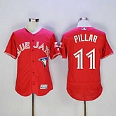 Toronto Blue Jays #11 Kevin Pillar Red 2016 Flexbase Collection Canada Day Stitched Jersey,baseball caps,new era cap wholesale,wholesale hats